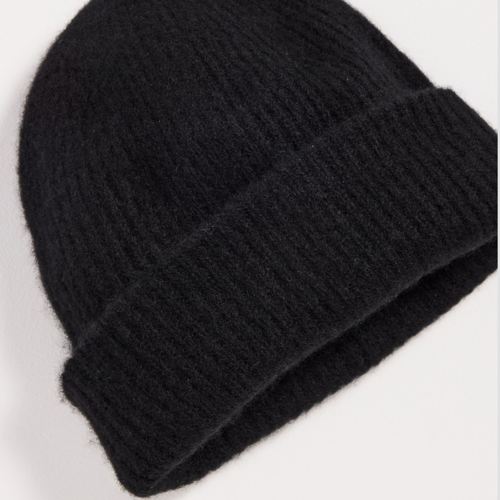 White & Warren Cashmere Plush Rib Beanie - Picture 4 of 5